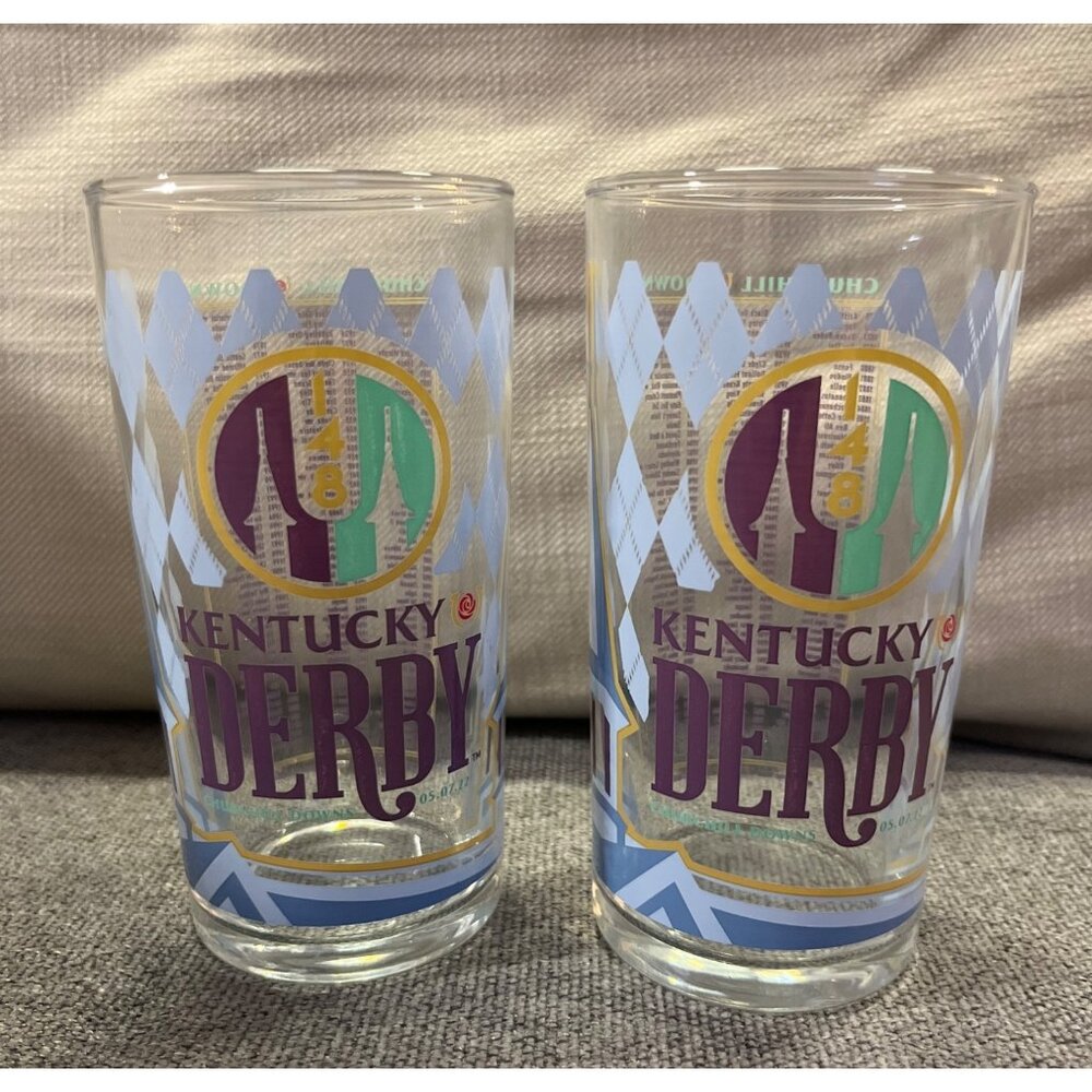 Kentucky Derby 148 Glasses Set of 2 – 2022 Churchill Downs Mint Julep - Picture 7 of 14